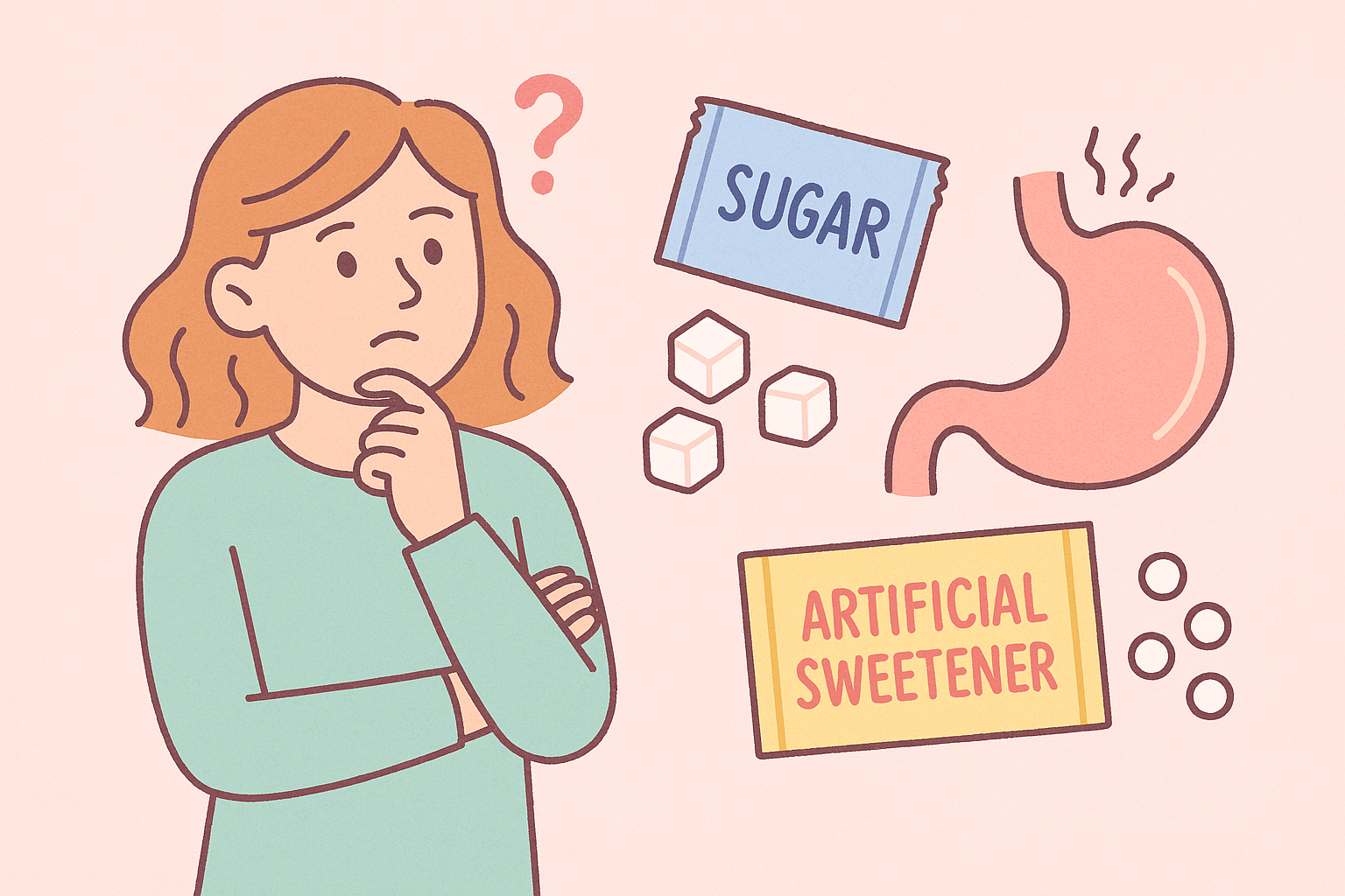 Are artificial sweeteners bad for you? A 2025 science‑backed guide exploring the health risks of aspartame, sucralose, erythritol and more.