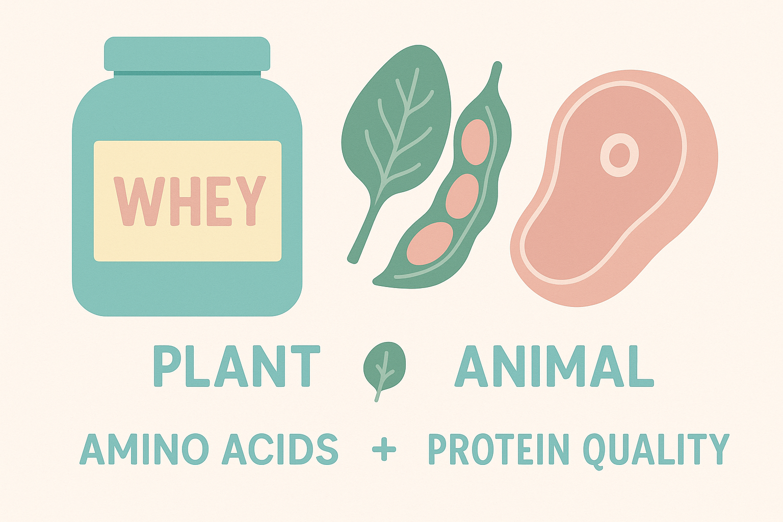 Whey, Plant & Animal Protein: Understanding Amino Acid Profiles & Protein Quality